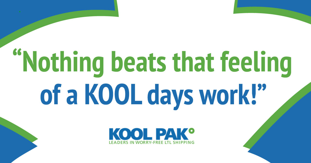KoolPakLLC's tweet photo. Nothing beats that feeling of a KOOL days work! #DriveKool https://t.co/Oh1TnyDwTj
