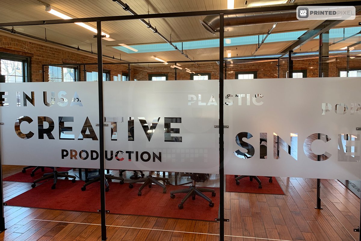 PrintedPixel's tweet photo. Metaline Display etched glass, conference room personalized privacy graphics. https://t.co/Iz1sqVXr0J
#printedpixel #southamboy https://t.co/Lox0i0SMh5