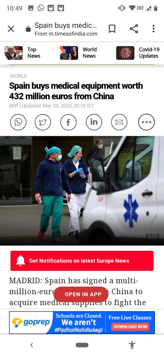 AdityaHeroHero1's tweet photo. Look chaina sold $432 million medical equipment to Spain after corona incident in Wuhan But as usual only 30% equipment worked, 😆😆 चायना कभी न लेना! Conspiaracy of chaina! Bioweapon #isolatechaina #terroristchaina #chainesevirus https://t.co/4yHkSbjoBO
