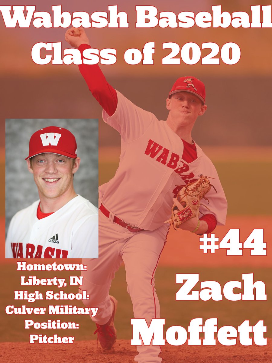 WabashBaseball's tweet photo. Rounding out the senior class is Zach Moffett. "Moff" had a commanding presence on the mound and was a fierce competitor. His leadership went beyond the field and helped build a stronger Wabash community. Thanks for being a Little Giant. #ThankYouSeniors #WAF https://t.co/MMbIg5805N