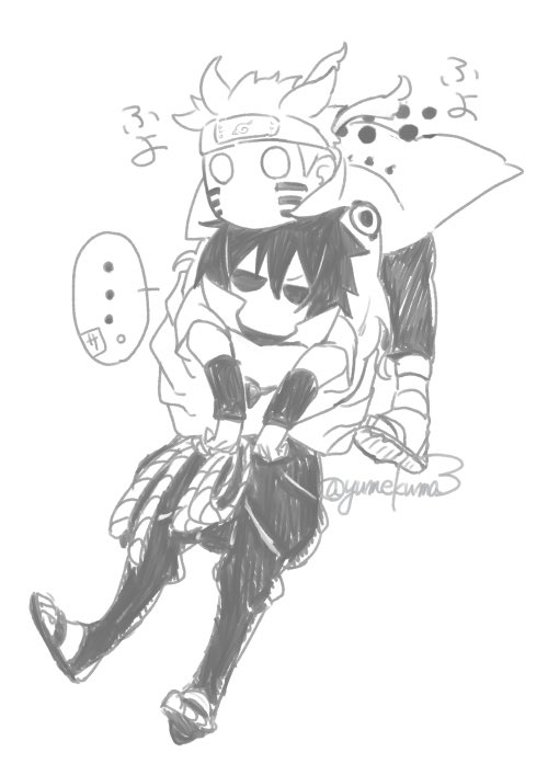 サスケとナルト
ふよふよ 