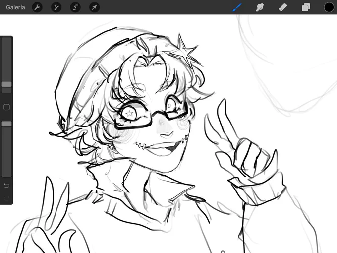 wip ! Mike is so fun to draw 