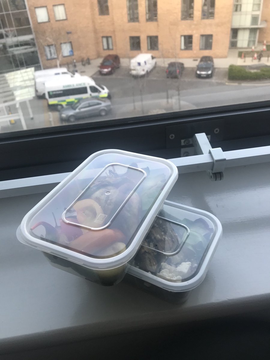 EmmaeHardwick's tweet photo. Am really touched by the kind donations today from our community to us @NNUH I will be having for my tea #Thankyou #soverykind https://t.co/ncGw6cZKit