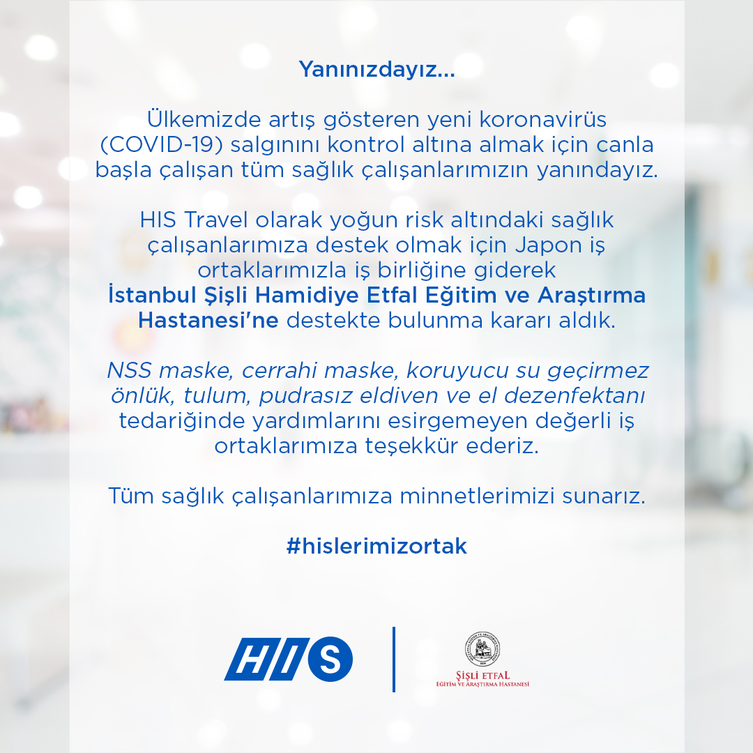 histurkiye's tweet photo. Sağlık çalışanlarımızın yanındayız. #hislerimizortak @sislietfaleah https://t.co/AGv9Jdf57Q