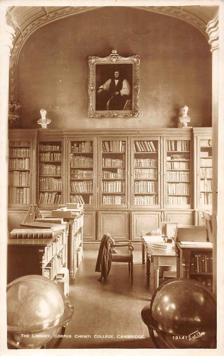 ParkerLibCCCC's tweet photo. [3/3] One winter's night, industriously toiling away on his #Corpus catalogue in the #ParkerLibrary &amp; absorbed in true scholar-antiquarian style, James finished work &amp; went to leave, only to discover that the College porters, unaware of his presence, had locked him inside... https://t.co/jmptDDiIZy