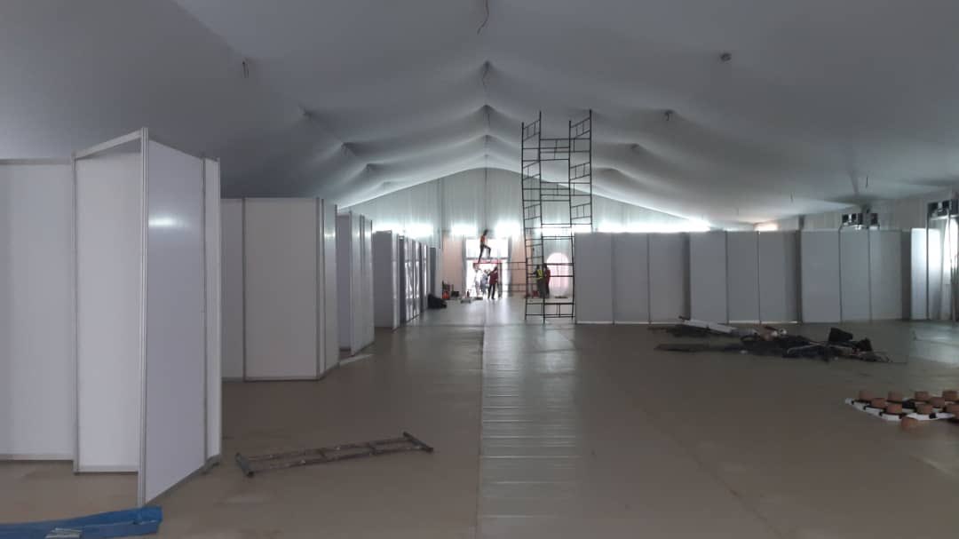 Update: GTBank Isoltion Centre Almost completed. To be handed over tomorrow #StaySafeNigeria #COVID19