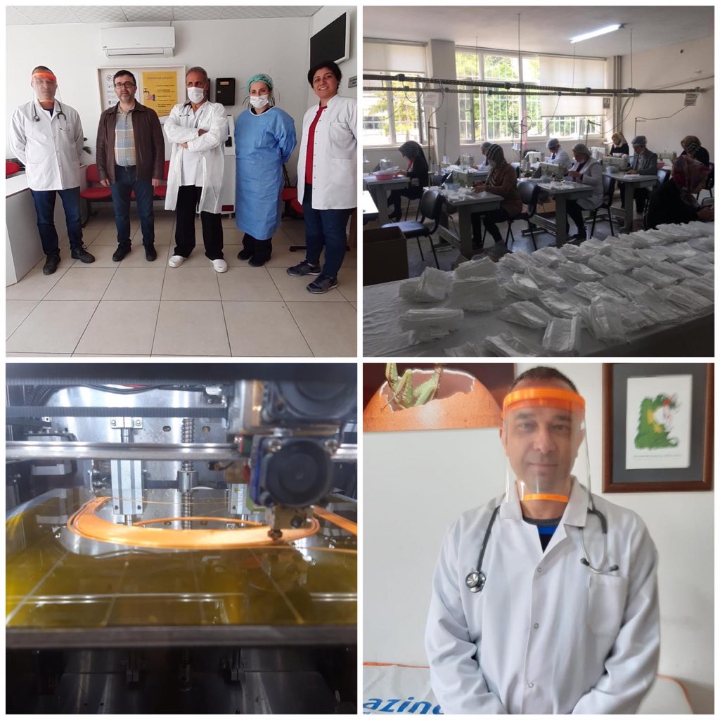 jsarieroglu's tweet photo. Adanamızda Mesleki ve Teknik Anadolu Liselerimizde maske, yüz siperliği, dezenfektan ve koruyucu kıyafet üretimi son hızla devam ediyor. Öğrencilerimize, öğretmenlerimize, gönüllülerimize, eğitmenlerimize teşekkür ediyoruz. Emeklerinize sağlık. #BirlikteBaşaracağız https://t.co/glnrdVxolV