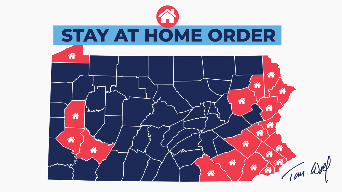 GovernorShapiro's tweet photo. I’m expanding my Stay at Home Order to include the following counties:

📍Berks
📍Butler
📍Lackawanna
📍Lancaster
📍Luzerne
📍 Pike
📍Wayne
📍 Westmoreland
📍 York

#COVID19 https://t.co/0YHoSgKKjn