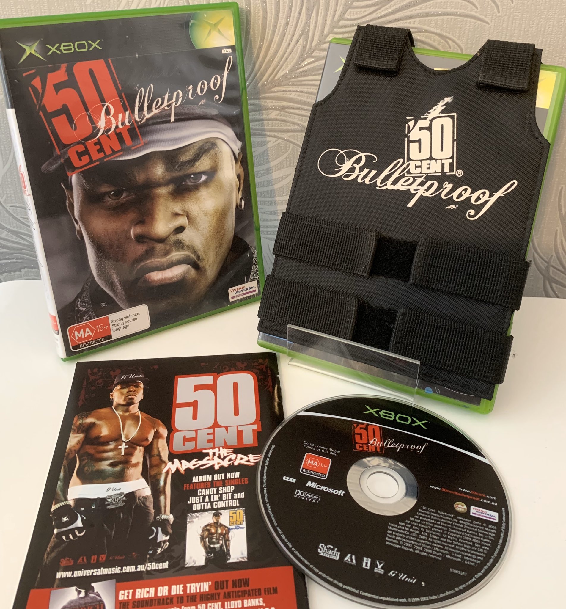 salat sekvens sagsøger 🅇🄱🄾🅇 COLLECTOR 🏴󠁧󠁢󠁥󠁮󠁧󠁿 on Twitter: "A Rare Promotional item is  this one. The 50 Cent Bulletproof Vest 😎 Don't see many of these that's  for sure . #50cent #originalxbox #gaming #rare @Xbox @