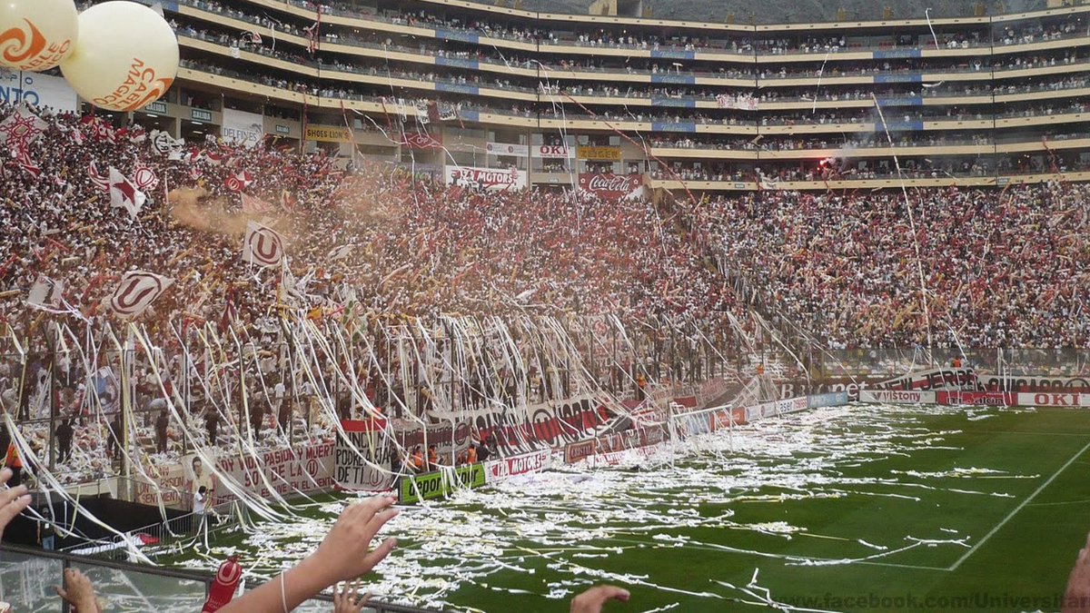 Universitario's tweet photo. ¡Aceptamos el desafío, @PSG_espanol! Aquí les dejamos nuestro #FootballClubChallenge: 

1. Escudo.
2. Estadio.
3. Hinchas.
4. Jugadores. 

Y retamos a:

🇻🇪@Carabobo_FC 
 
🇺🇾@Nacional 

🇵🇾@CCP1912oficial 
 
🇧🇷@Flamengo https://t.co/fCIkJhwknt