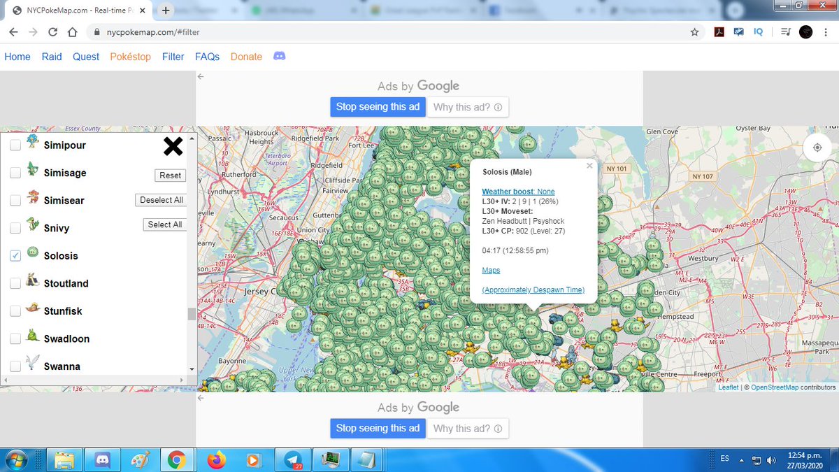 engel_go's tweet image. 🇺🇸New York City right now! 

Spawn increased for #Abra, #Drowzee, #Ralts, #Spoink, #Baltoy, #Wynaut, #Beldum, #Gothita

nycpokemap.com/#filter