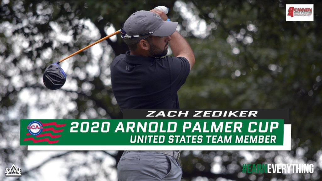 DeltaStateGolf's tweet photo. We 👀 you @Zach985Zachary! 💪RT to celebrate Zach as the only non-division I member of the @GolfCoachesAssn's Arnold Palmer Cup US National Team.

🗞️  https://t.co/iaXD4IwOiE https://t.co/VSXsfTWvig