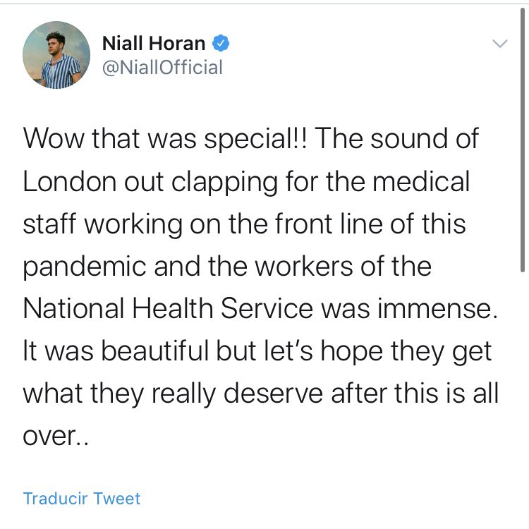 During this self-isolation and hard days around the world he took the time to appreciate the hard work of medical staff who are doing an incredible job to keep our safety and health going. He’s an incredible man