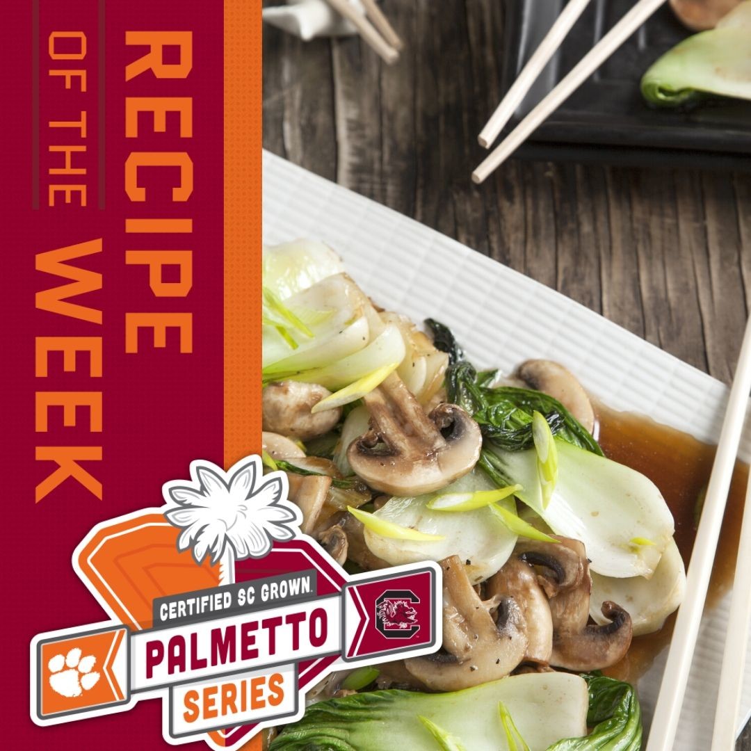 Want to try a new recipe for dinner? Check out the #CertifiedSC Recipe of the Week for Bok Choy and Mushroom Stir-Fry. This recipe is easy to make and will make any work week a little more exciting. bit.ly/2wpudT3