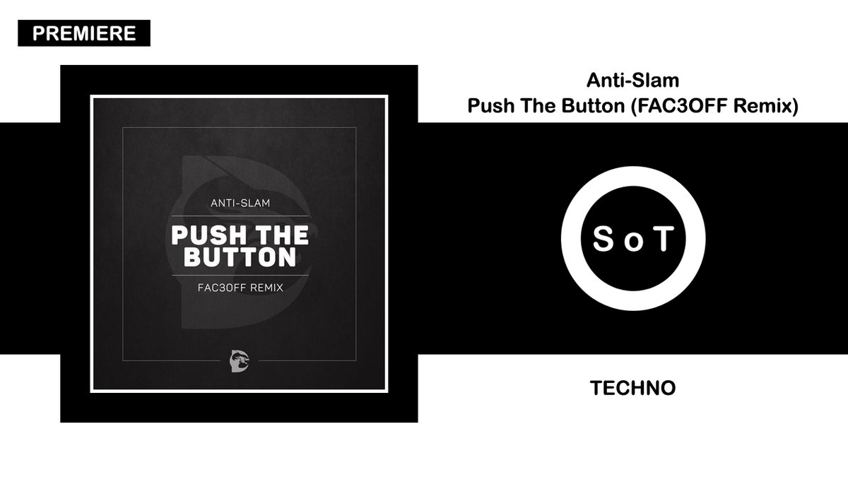 SoundsOfToma's tweet photo. Anti-Slam - Push The Button (FAC3OFF Remix) [PREMIERE]  [Techno] [Drask]

Listen it on YouTube ☞ https://t.co/dxO49x5doX

#antislam #pushthebutton #fac3off #remix #premiere #drask #techno #hardtechno #technoculture #melodictechno #acidtechno #technomusic #technomix #beatport https://t.co/8ok2ADZuF6