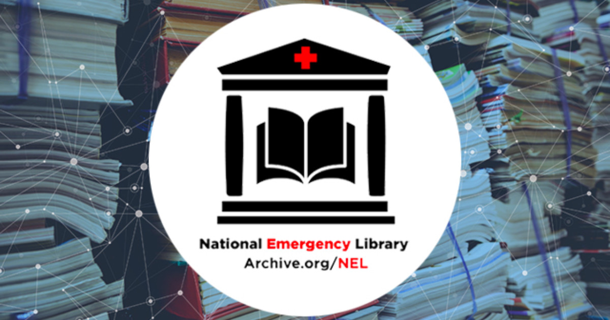LibHartHouse's tweet photo. To our dear library patrons, if you are searching for a literary escape during these difficult times, check out the National Emergency Library (@internetarchive), a non-profit #library offering free access to millions of ebooks #harthouse #uoft #stayhome #staysafe #stayhealthy https://t.co/KHJeSoQj6g