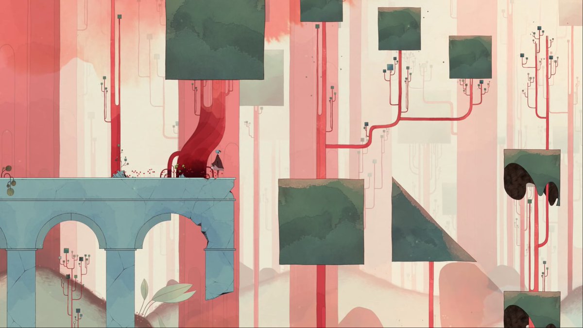  #GRIS est un jeu 2D de plateformes qui repose sur la résolution de puzzles environnementaux, et dont l’objectif premier semble être la mise en couleurs d’un monde aussi géométrique que symbolique. Un concept imaginé dès 2015 par l’artiste espagnol Conrad Roset.