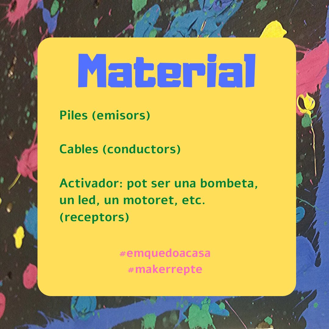 MakerConvent's tweet photo. Avui, un #makerrepte de cuina… fes la teva pròpia plastilina conductiva. És com una recepta de cuina, anem a preparar la massa i per això necessitem una llista d'ingredients. Amplia les instruccions: https://t.co/pa475HTDNb Gaudiu i feu molts circuits!! #joemquedoacasa #bemaker https://t.co/3MzDwdNMpM