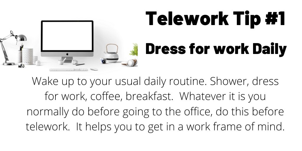DC_TMA's tweet photo. #telework #workfromhome #teleworktips https://t.co/WvdvY2JRtM