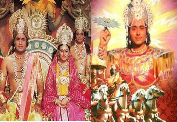 DDNational's tweet photo. #Mahabharat from tomorrow on DD Bharati from tomorrow :
Two Episodes a Day :

⏱️12 PM Noon 
⏱️7 PM Evening 
#Doordarshan https://t.co/A4xuD39Da8