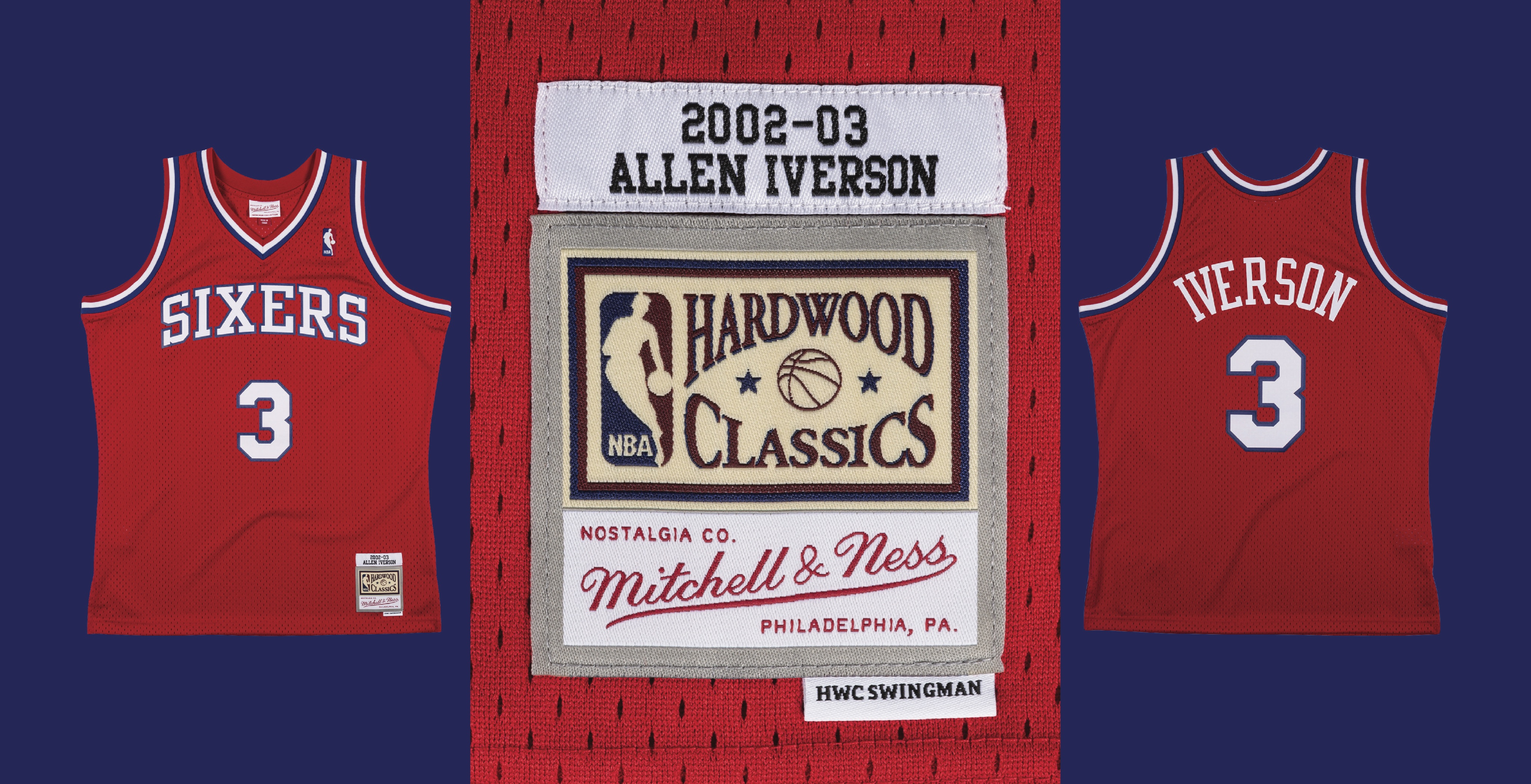 Allen Iverson Wears Number 6 Mitchell & Ness Nostalgia Co.