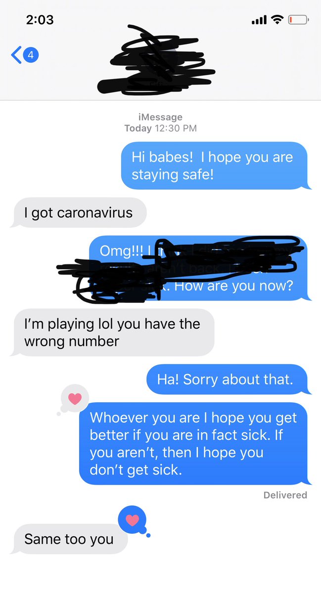 jtraveltortuga's tweet photo. When you try to check on your friends but got the wrong number. #CoronaLockdown #CoronaVillains https://t.co/wmNMddOMG6