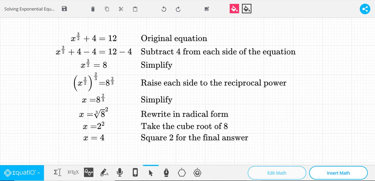 shskaercher's tweet image. If you are still looking for a way to #makemathdigital in #distancelearning, look no further than @texthelp&apos;s EquatIO Mathspace. This tool is a game changer for my students when submitting work during this school closure.

#MTBoS #iteachmath