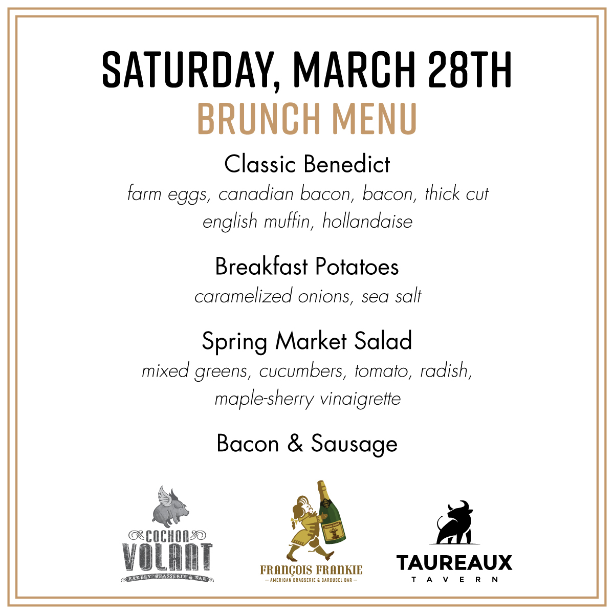 cochonvolant_'s tweet photo. Your Saturday Brunch plans are made... and delivered! Order by 8:00PM tonight at https://t.co/JXTy3zU78r 🍳 https://t.co/yFn3asKsrF
