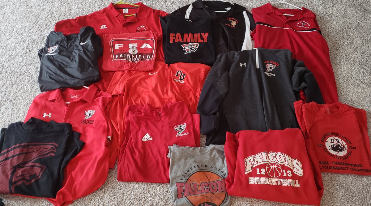 I thought choosing a piece of spirit wear would be easy...then I realized how big the collection has become. 
To all the spring athletes and seniors, thinking of you during this incredibly frustrating time! Hang in there because WE WILL get through this!
#FalconPrideSpiritWeek