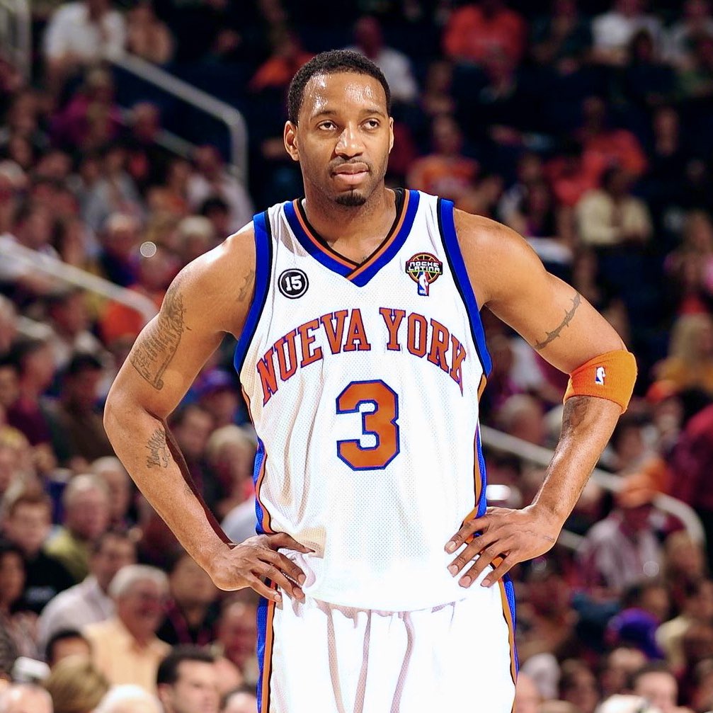 Tracy McGrady of the New York Knicks, 2010.T-Mac averaged 9.4 points, 3.9 assists & 3.7 rebounds in 24 games with the Knicks.