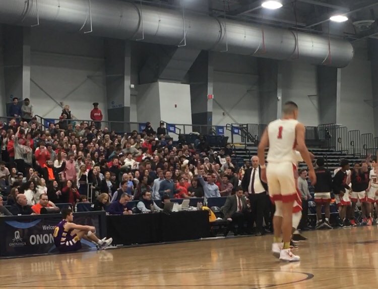 Section3Basket1's tweet photo. Best Fan Sections:
Boys Large Schools: Jamesville-DeWitt
Boys Small Schools: Lowville 
Girls Large Schools: Central Square 
Girls Small Schools: Brookfield https://t.co/NDmuB4n90S