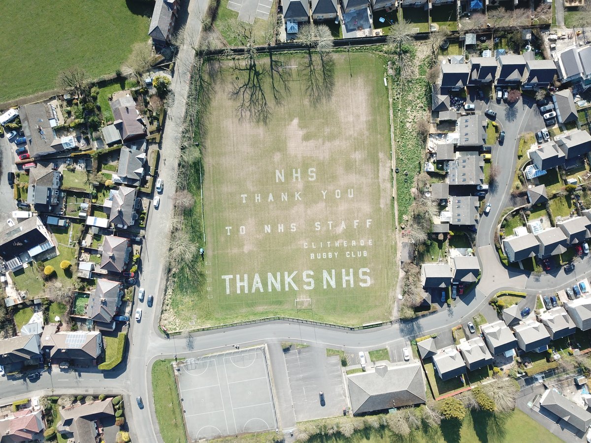 clitheroerugby's tweet photo. I don't think we can say it any better than this!
Well done to the robot controllers @phil_isherwood for drawing with his and @iamsuperginge for flying and taking these wonderful photos with his
#nhsapplause #NHSheroes #NHSThankYou #clapforourcarers https://t.co/QQB4EJ87Jl