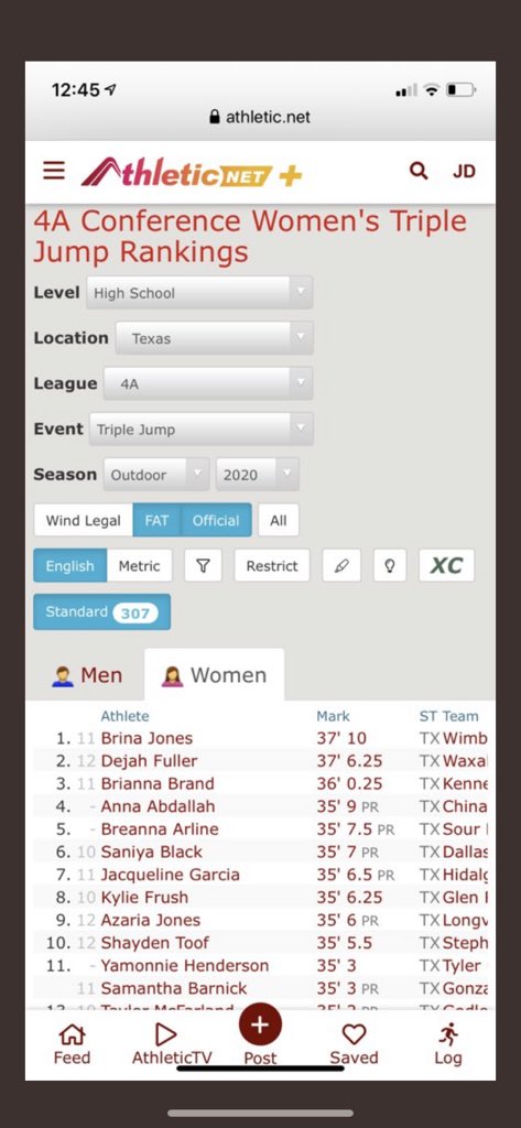BrinaJoness's tweet photo. blessed to be one of the top jumpers in all of 4a🤩🥇 @wimberleytrack #texanpride https://t.co/DRigBJrKTw