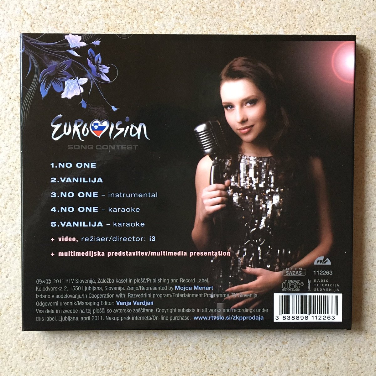 shadyladyvision's tweet photo. My #Slovenia 2011 CD Single.
#Eurovision 💙 @MajaKeuc https://t.co/Zrd1n5XR3b