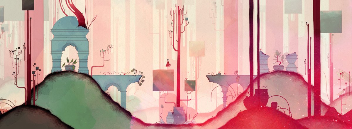 Cependant, l’envie d’un résultat authentique est resté. Quelques aquarelles ont bien été scannées, pour le reste la direction artistique s’est posé une seule et même question : « comment créer l’illusion du papier par ordinateur, et quelles brushs utiliser ? ».