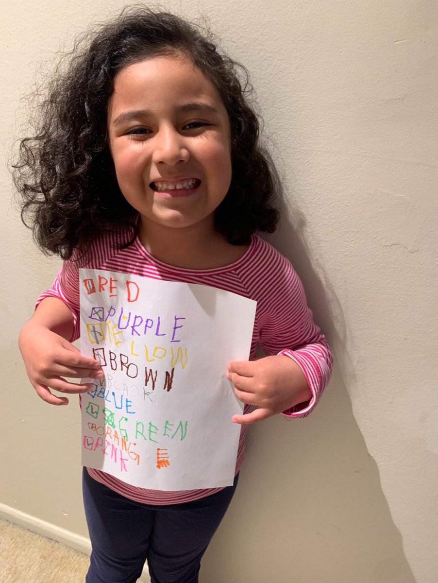 VPICastro's tweet photo. Color Hunt- What colors can you find at home? :) @KeySchoolAPS @APS_EarlyChild https://t.co/yyka11Tent