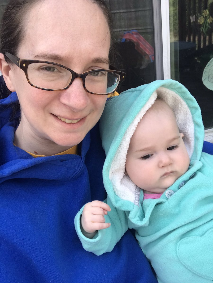 OverbrookChoirs's tweet photo. Me and Olivia comfy cozy outside in our sweatshirts! #OHSspirit #AloneTogether #remotelearning #schoolspirit https://t.co/wouupVQlHX