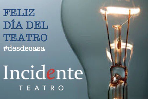 MarDeTavira's tweet photo. Hoy más que nunca sueño que nos ganemos un mundo donde volvamos a llenar las salas de teatro #diamundialdelteatro #desdecasa @IncidenteTeatro https://t.co/Cay6WUPPOf