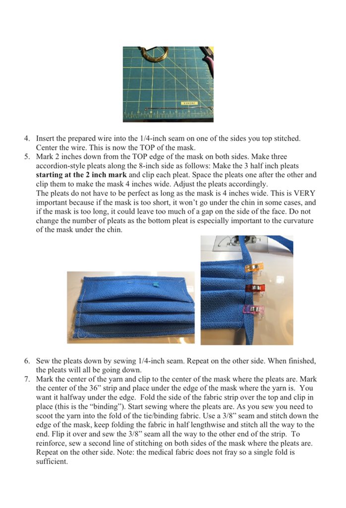 matheenkhuddus's tweet photo. Amazing community sewing masks from Halyard H600, blocks 99.9% of particulates and discarded after surgical trays unwrapped. Learning so much from all of you. Instructions attached. Hope this helps
#cardiotwitter @CMichaelGibson @rwyeh @ajaykirtane @ekgpdx @Stent4U @SVRaoMD https://t.co/TUm2fssfWh