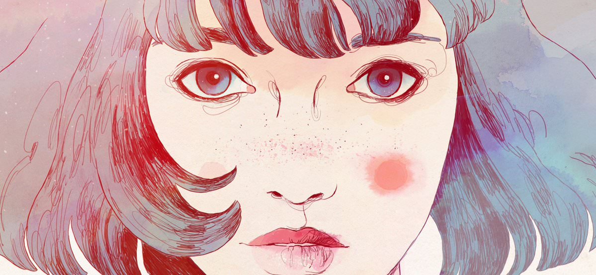 L’héroïne principale à la chevelure bleue, Gris, est un personnage qui a fait l’objet de beaucoup de recherches, l’artiste puisant notamment dans ses références en illustration de mode et publicité pour nourrir ses réflexions.