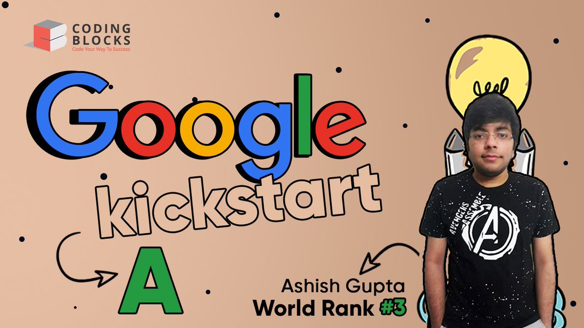 CodingBlocksIn's tweet image. Ashish Gupta will be discussing various coding problems and help you optimize the best solutions to crack various Coding Competitions like Google Kickstart in this video.

Watch the video now at cb.lk/googlektw

#CodingBlocks #Google #GoogleKickstart #Coding