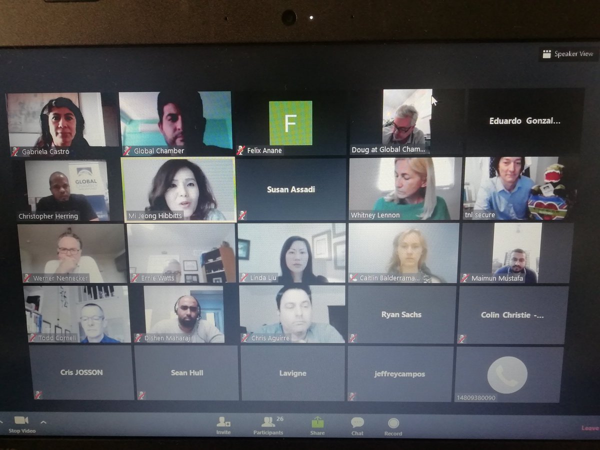 Great webinar to support each other Thank you #globaltribe you are #amazing It's time for #support #compassion and #love <a href="/tradeinmotion/">Gabriela Castro</a> is <a href="/TradeinmotionUS/">Trade in Motion</a> &amp; <a href="/GlobalChamQRO/">Global Chamber Querétaro</a>