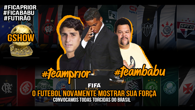 CR7Brasil's tweet photo. Uma vez conquistamos a FIFA, a maior federação de futebol do mundo. Hoje convocamos TODA a comunidade de futebol do twitter pra se unir ao Pribu FC. A galera do fut não entra pra perder. Acordaram o gigante. VAMOS?!

#FICAPRIOR #FUTIRÃO https://t.co/x4LjFdUrfn