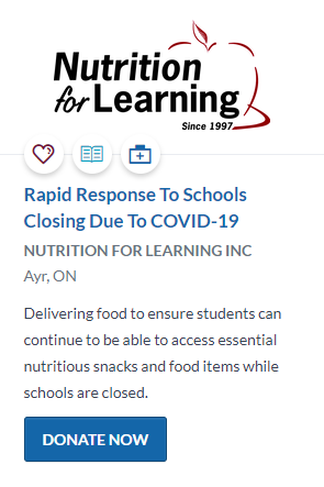 Please consider supporting our school community who cannot access student nutrition at schools while they are closed with a financial donation to purchase and deliver the food necessary at this time

bit.ly/PopUpSnacks
