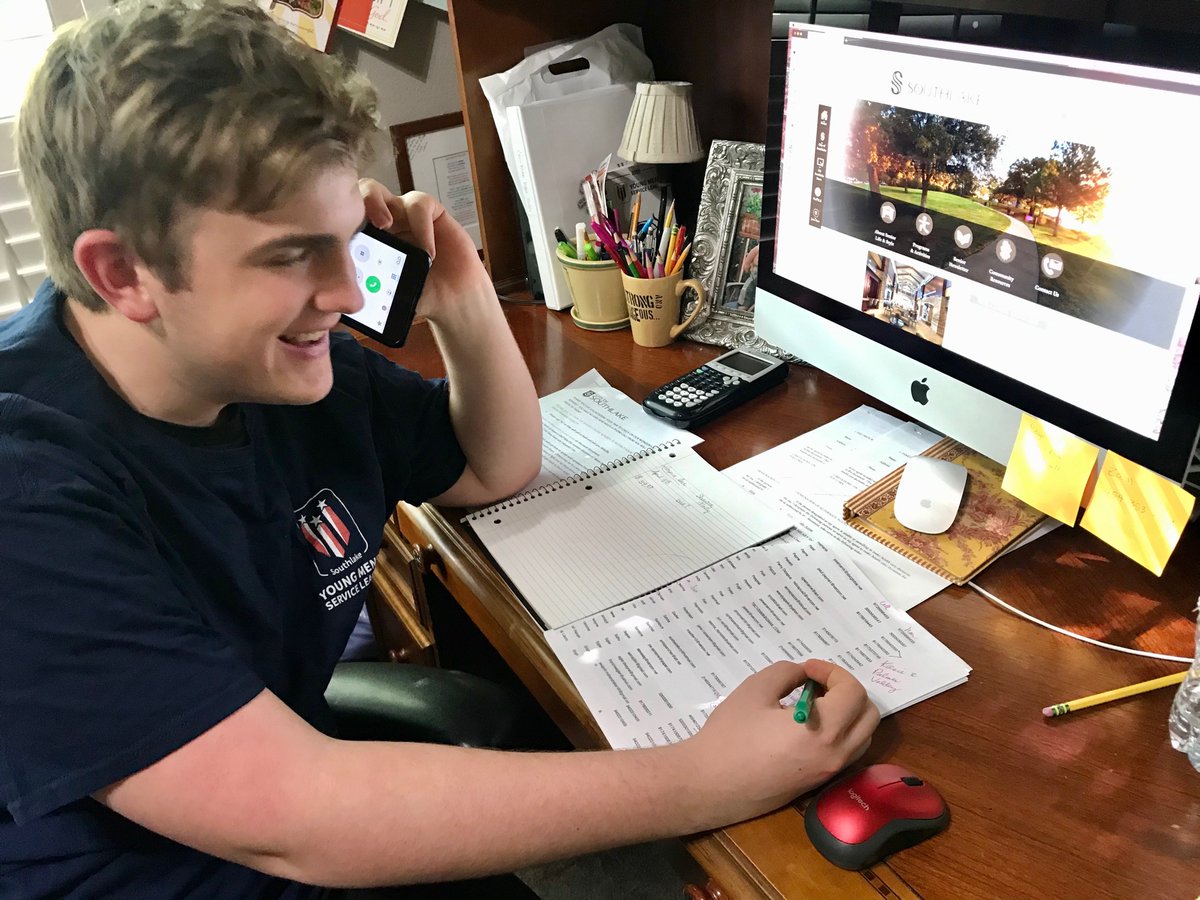 YMSLSouthlake's tweet photo. Such dedication from our @YMSLSouthlake boys, who spent time making welfare checks to @CityofSouthlake senior citizens! So proud of their service! @YMSL #YMSLNationalHeartofService2020 ❤️💙 #COVID19 https://t.co/Pz3oRpD1hq