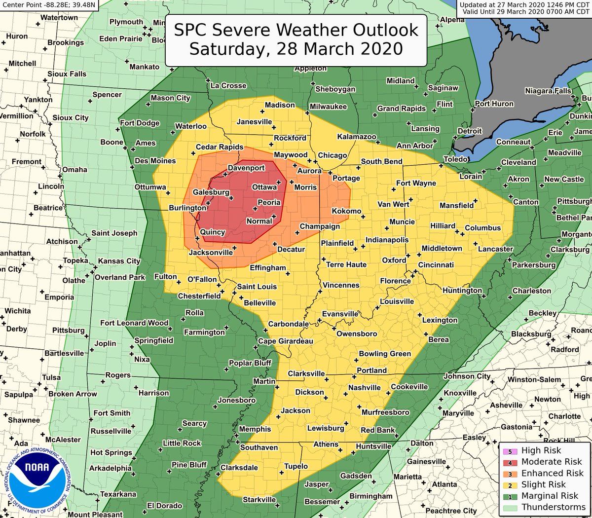 TOMORROW (Saturday)...A significant severe weather outbreak is possible ...