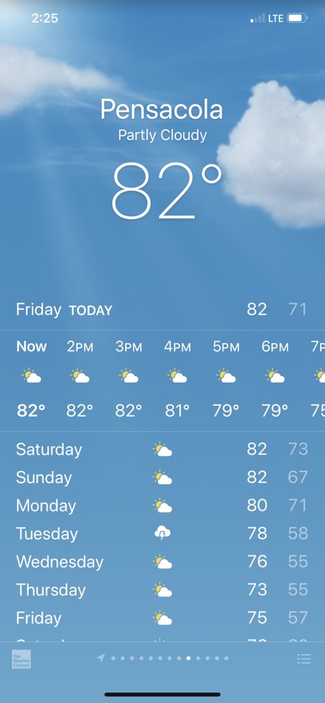 Brogielicious's tweet photo. 82 in March. Can’t wait to move here next month! Unless this virus keeps being a little bitch. #goawaycoronavirus https://t.co/iP1xitYWoL