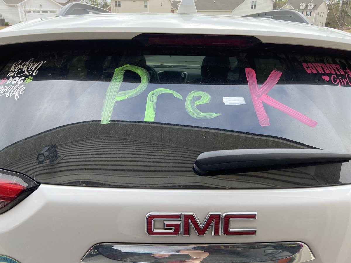 missdivone's tweet photo. Getting ready to #WaveHi to our #PreK kiddos with @jburgspeducator ! #SocialDistancing #WeMissYou #HawksSoar @herbertakins https://t.co/1SafHOqqm7