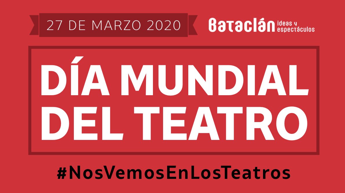 “Cuando el teatro es necesario, no hay nada más necesario" - Peter Brook.

#NosVemosEnLosTeatros