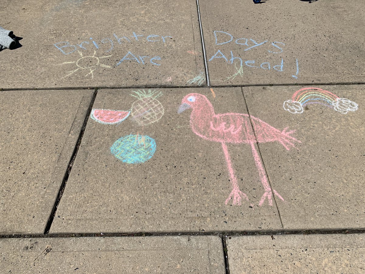 mrs_mclellan's tweet photo. Chalk the Walk! “Brighter Days Are Ahead!” https://t.co/WUzaY9z1Cw